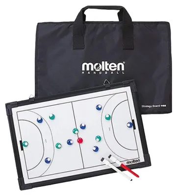 Produktbild von Molten - Handball-Taktiktafel mit Tragetasche "MSBH" PP4863 (Einheitsgröße) (Schwarz/Weiß)