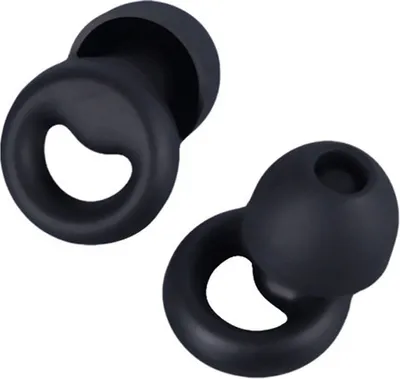 Immagine prodotto di INF Tappi per orecchie antirumore - Silicone nero, 1 paio