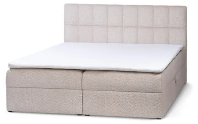 Zdjęcie produktu dla Łóżko z pojemnikiem na pościel i stelażem sprężynowym, model "Kremenný popel", wymiary 200 x 200 cm