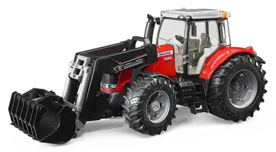 Produktbild von bruder 03047 - Massey Ferguson 7624 mit Frontlader - 1:16 Fahrzeuge, Landwirtschaft, Bulldog, Trecker, Spielzeug ab 3 Jahre