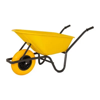 Image de Brouette plastique bac jaune 85 litres HQ Anti-Lek