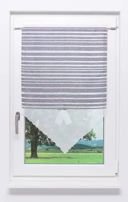 Produktbild von Lysel Scheibenhänger Streifenglanz (Bx H) 90cm * 90cm grau/anthrazit