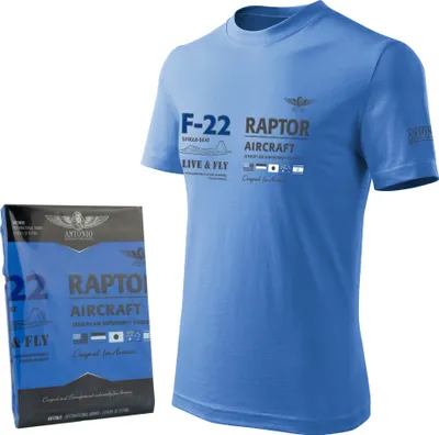 Obrázek produktu pro Tričko s loveckým letounem F-22 RAPTOR (XL)