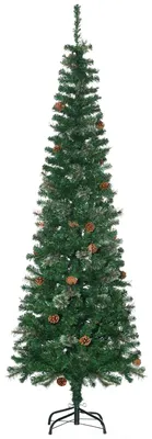 Obrázek produktu pro Úzký umělý vánoční stromek, zelený, 195 cm, pro vnitřní použití