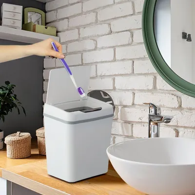 Produktbild von Automatischer Badezimmer-Sensor-Abfalleimer, 9 l Fassungsvermögen