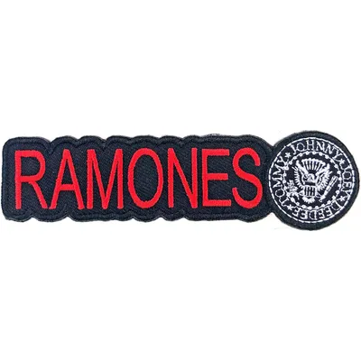 Image de Ramones - Logo - Ecusson à repasser RO8467 (Taille unique) (Rouge/Noir/Blanc)