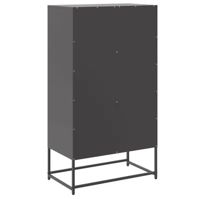 Produktbild von Highboard Schwarz 68,5x38,5x123,5 cm Stahl