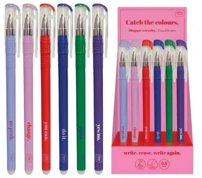 Produktbild von Löschbarer Kugelschreiber „Catch The Colour“ (36 Stück) – INTERDRUK