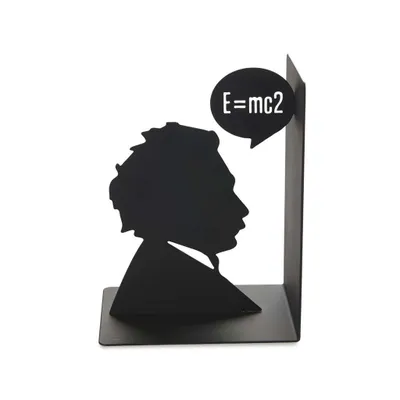 Obrázok produktu pre Balvi Držiak na knihy Einstein - Čierny, Rozmery: 18x10.5x13.5 cm. Vysoko Kvalitný a Štýlový Držiak na Knihy značky Balvi. Oživte svoju Knižnicu s Einsteinom! Navštívte Náš E-Shop!