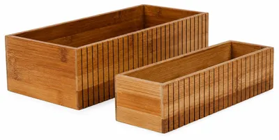 Image de Set de rangement pour cuisine Dima, 2 pièces, bambou, productTiles.product.images.aiGenerated