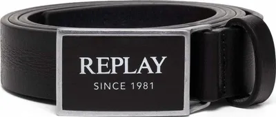 Produktbild von REPLAY Leder Gürtel Belt W110 Black schwarz