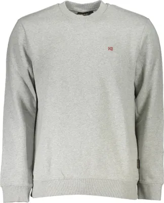 Produktbild von Graues Herren-Sweatshirt ohne Reißverschluss aus Baumwolle