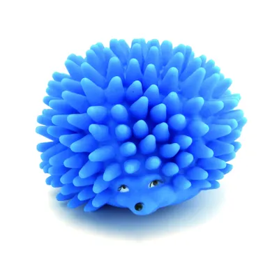 Produktbild von COMFY Ed Hedgehog Hundespielzeug | Zahnpflege & Apportieren | 14,5cm Blau | Massiert Zahnfleisch | 3 Größen | Für Drinnen & Draußen