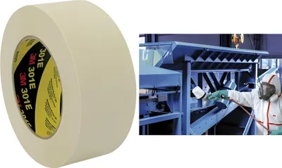 Imagen del producto de Cinta adhesiva de papel Krepp 3M 301E, 24 mm x 50 m, color beige (9055204)