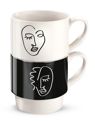 Produktbild von Gilde Porzell 2tlg.Stapeltasse "Visione" VE 6 44151