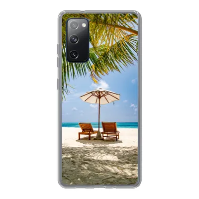 Produktbild von MuchoWow® Handyhülle Schutzhülle Hülle für Samsung Galaxy S20 FE Strand - Strandkorb - Sonnenschirm Silikon Softcase Handy Hülle - Abdeckung