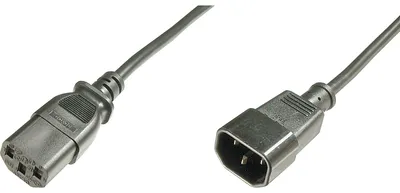 Obrázok produktu pre Digitus AK-440201-018-S, 1,8 m, IEC C14, IEC C13, H05VV-F3G, 250 V, 10 A