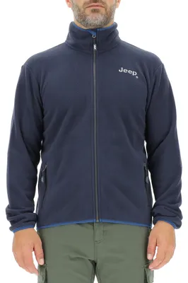 Obrázok produktu pre JEEP O102885-A928, pánska fleecová bunda POLAR s vreckami na zips, malá veľkosť