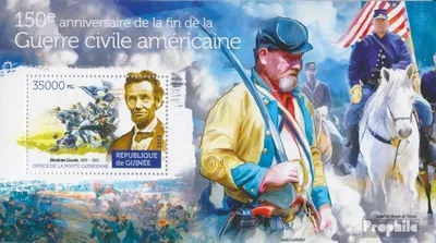 Produktbild von Briefmarken Guinea 2015 Mi Block 2536 (kompl. Ausgabe) postfrisch Amerikanischer Bürgerkrieg
