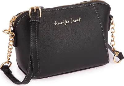 Produktbild von Jennifer Jones Elegant Kleine Damen Tasche Handtasche  Schultertasche Abendtasche Umhängetasche Schwarz