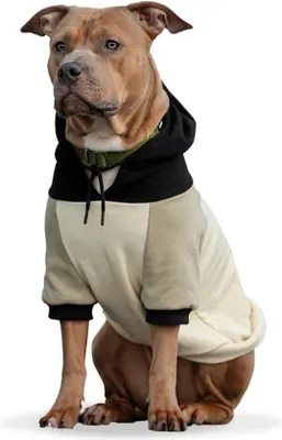 Produktbild von Hunde-Pullover, , weich, bequem, für große Hunde, alle Rassen, Fleece-Sweater, Hunde-Kleidung, Olivgrün
