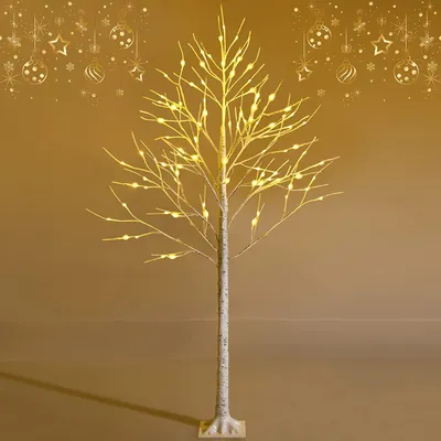 Produktbild von GOPLUS 180cm Künstlicher Weihnachtsbaum mit LED Licht und Metallständer, Christbaum mit PVC-Blättern, weiß