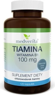 Produktbild von Medverita Thiamin Vitamin B1 100 mg 120 K