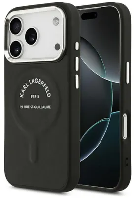 Zdjęcie produktu dla Etui Karl Lagerfeld Karl RSG Logo MagSafe do iPhone 17 Pro czarny