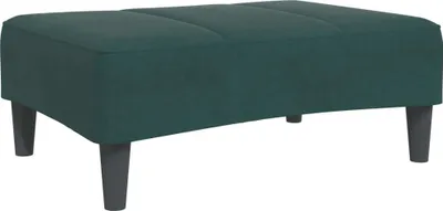 Immagine prodotto di Poggiapiedi in velluto verde scuro 77x55x31 cm