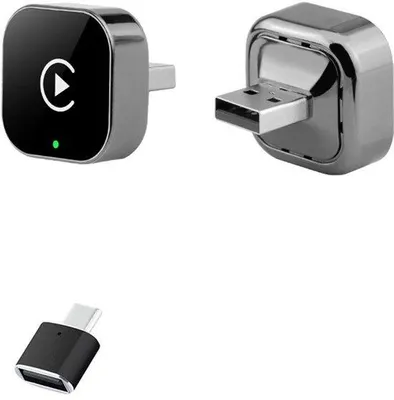 Obrázok produktu pre Autouniversal 2-v-1 bezdrôtový USB adaptér pre CarPlay a Android s Bluetooth