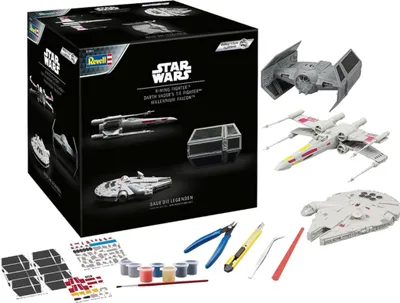 Produktbild von Revell 01044 Star Wars Millennium Falcon, X-Wing Fighter, Darth Vader's Adventskalender