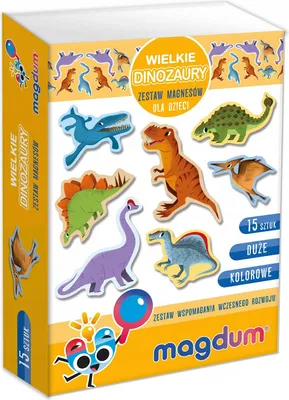 Produktbild von Dinosaurier-Magnet-Set, Leuchtende Farben, Realistisches Design, Langlebig, Mv6032-06