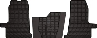 Immagine prodotto di Tappetini auto in gomma adatto per Ford Transit V (2000-2013, furgone) neri, set 3 pz, con fissaggi