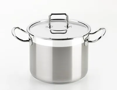 Schmortopf 24 cm, 8,5 l, Edelstahl, Silber