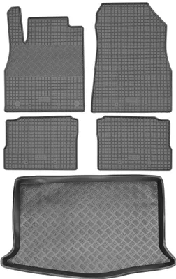 Produktbild von Nissan Micra K14 Schrägheck ab 2017 SET - Gummifußmatten + Kofferraummatte
