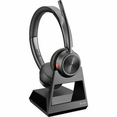 Productafbeelding van HP Poly Binaurale headset Poly Savi 7220 Office DECT, 1880–1900 MHz, Draadloos, Kantoor / callcenter, Headset met microfoon, Zwart