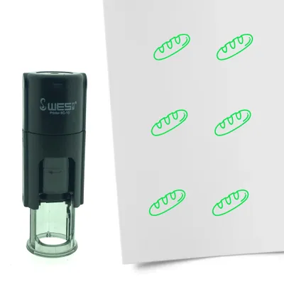 Obrázek produktu pro CombiCraft Stamp Baguette 10mm kulatá - zelený inkoust
