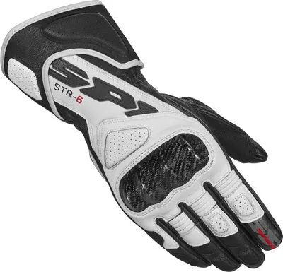 Produktbild von Spidi STR-6 Motorradhandschuhe, schwarz/weiß, L