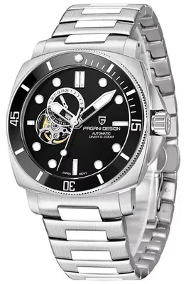 Produktbild von Herrenuhr Pagani Design Collateral, Mechanisch, Silber/Schwarz