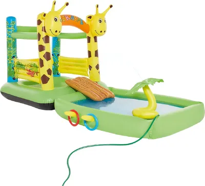 Produktbild von Happy People Hüpfburg und Pool Giraffe, mit Sprühfunktion