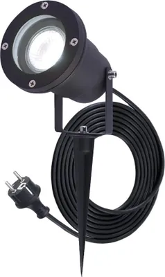 Produktbild von hoftronic LED Gartenstrahler GU10 4W 345lm 6500K Schwarz IP65 Schwenkbar