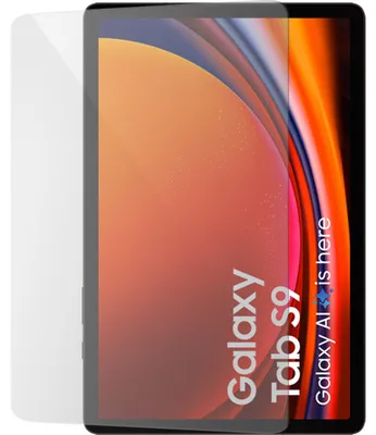 Produktbild von Mobiparts Displayschutzfolie aus gehärtetem Glas für Samsung Galaxy Tab S9 FE – Kompatibel mit Hüllen