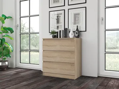 Obrázok produktu pre Moderná veľká komoda s 3 zásuvkami, praktická