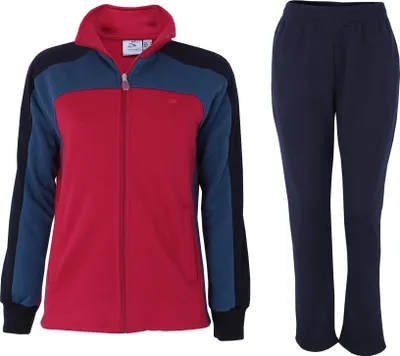 Produktbild von Herbold Sportswear Damen Trainingsanzug Jogger Gr.46 rot-blau-marine (JO761D)