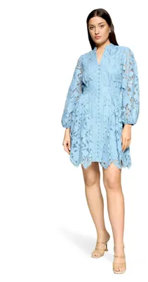 Productafbeelding van Vera Mont damesjurk met kant, maat 34, kleur: Soft Sky