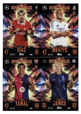 Image de Match Attax Ligue des champions 2024/25 EXTRA - Cartes à collectionner - Les 4 Invinciballer en édition limitée