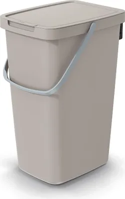Obrázek produktu pro Odpadkový koš s víkem světle hnědý 20 l SYSTEMA Q COLLECT Keden NHW20-WG5C