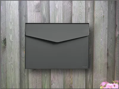 Produktbild von MEFA Briefkasten Letter 111 basaltgrau Postkasten + Sicherheitsschloss Briefbox