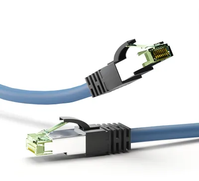 Produktbild von Goobay 45664 RJ45 Patchkabel CAT 8.1, 10m, blau