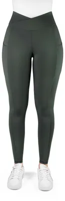 Obrázek produktu pro Dámské jezdecké legíny Ekkia Equitheme Fanny, khaki-zelené, velikost: 40